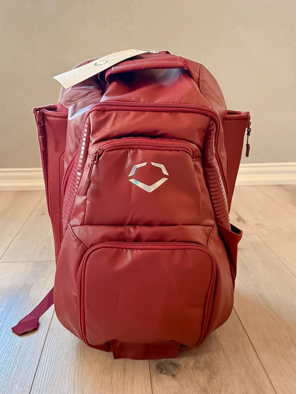 EVOSHIELD TONE SET BACKPACK BASEBALL/SOFTBALL EQUIPMENT MAROON NEW WITH TAGS